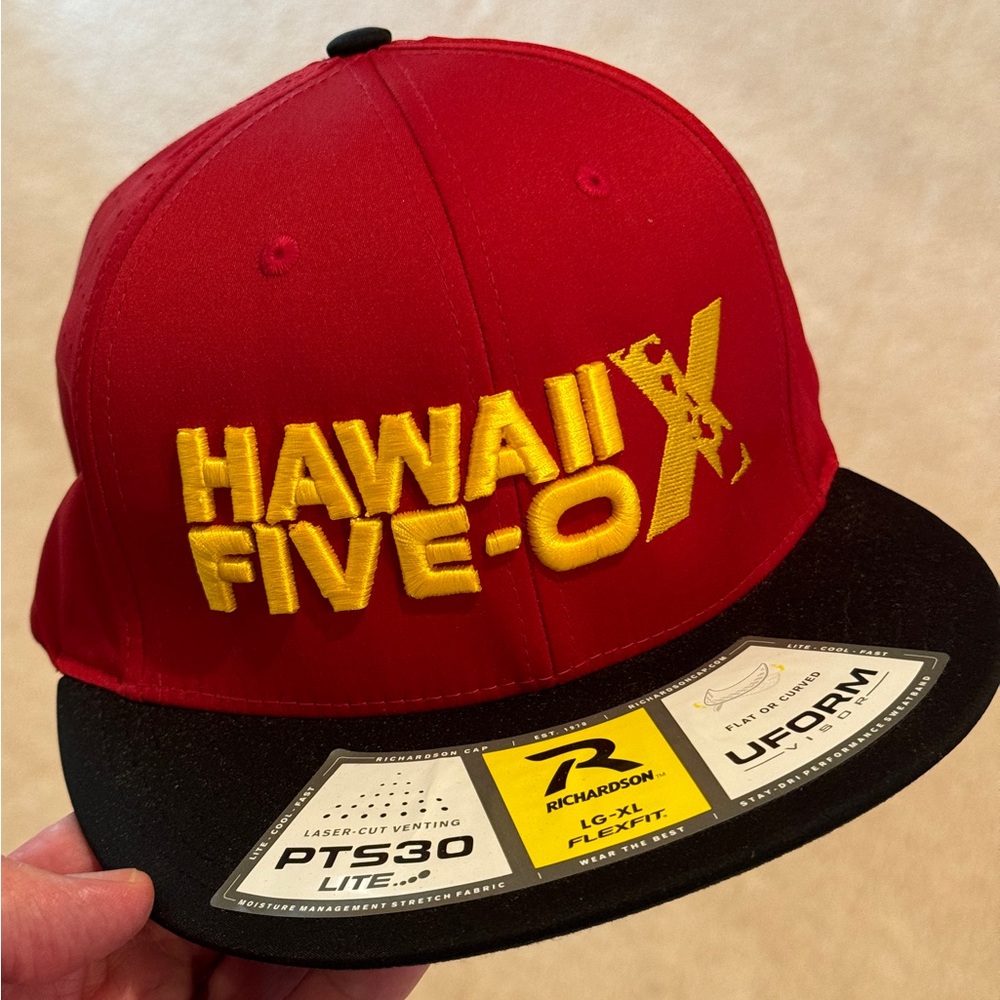 Hawaii 5-0 film crew flex fit cap. Never worn. Not available commercially.